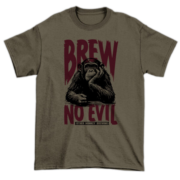 T-Shirt - Olive Brew No Evil